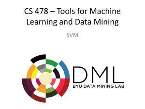 SVM - BYU Data Mining Lab