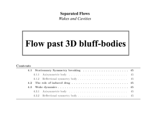 3D Bluff-Body Flows
