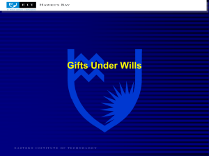 Gifts under wills File