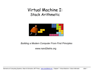 lecture 07 virtual machine I