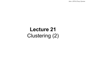 Lecture 21 clustering