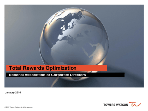 Total Rewards Optimization