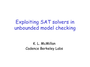 CAV03 tutorial on SAT-based model checking