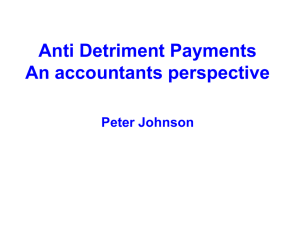 Anti Detriment Payments