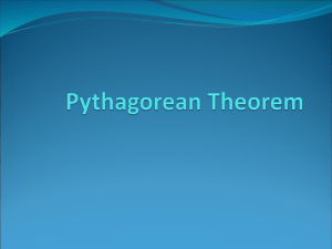 Pythagorean Theorem PowerPoint