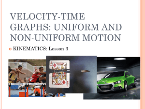 (1.3) Velocity-Time Graphs: Uniform and Non
