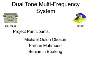 Dual Tone Multi-Frequency System