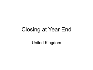 Closing at Year End