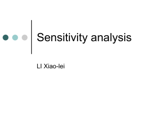 Sensitivity analysis and duality