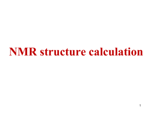 NMR structure calculation