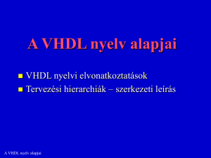 A VHDL nyelv alapjai