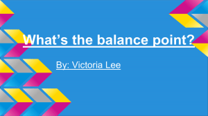 What`s the balance point?