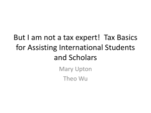 But I am not a tax expert! Tax Basics for Assisting