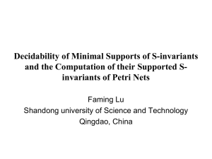 Decidability of Minimal Supports of S