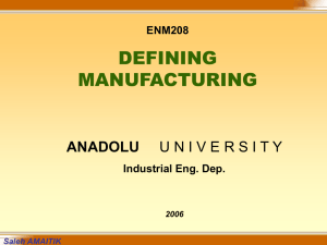Spring 2005 Design and Manufacturing process