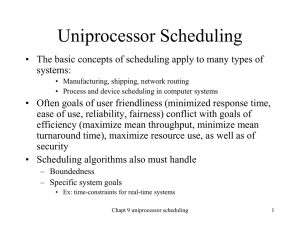 Process Scheduling to CPU