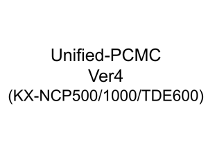 Presentation sheet PCMC