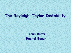 Rayleigh-Taylor Instability