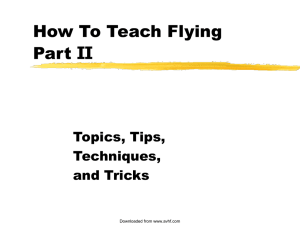 How To Teach Flying - Aviation Human Factors