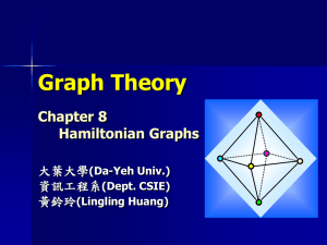 Chapter 8 Hamiltonian Graphs