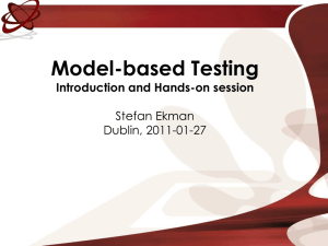 Model Based Testing Introduction and Hands-on