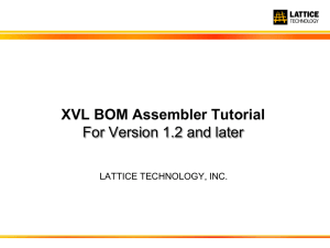 XVL BOM Assembler Tutorial
