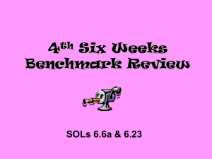 4th Six Weeks Benchmark Review