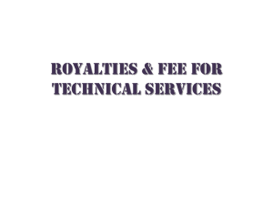 Royalty & Fees for Technical Services (FTS) (2)