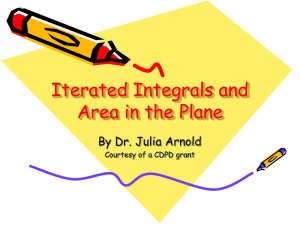 Multiple Integration - Iterated Integrals and Area in the Plane