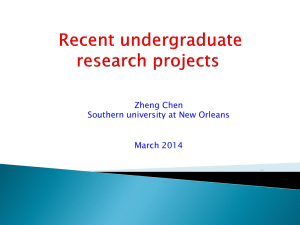 undergraduate research projects