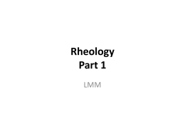 Rheology homework