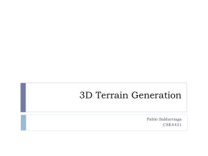 3D Terrain Generation - Department of Electrical Engineering