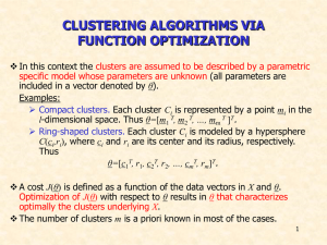 Lecture 12: Clustering Algorithms IV