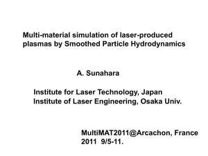 Multi-material simulation of laser-produced plasmas