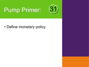 Module Monetary Policy and the Interest Rate