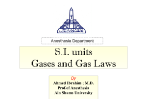SI Units and Gas Laws