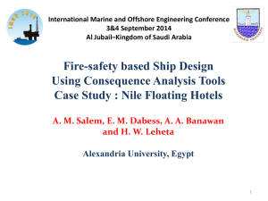 Session 1 – Fire-safety based Ship Design