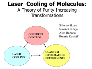 Laser Cooling of Molecules: A Theory of Purity Increasing