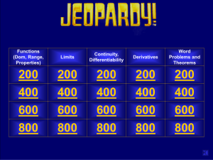 PLUS Activity 25: Jeopardy