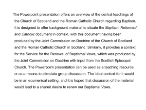 Baptism - The Church of Scotland