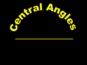 Central and Inscribed Angles