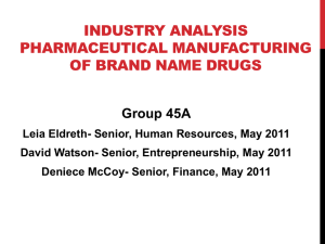Pharmaceutical Manufacturing Powerpoint