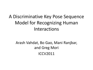 A Discriminative Key Pose Sequence Model for Recognizing Human