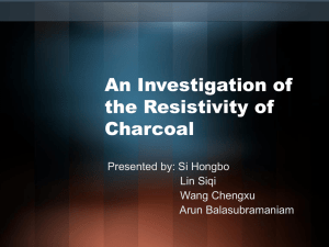 An Investigation of the Resistivity of Charcoal