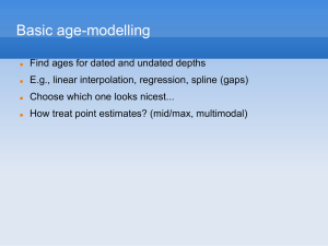 Age-depth modelling workshop