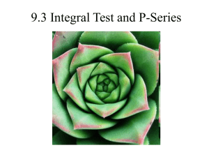 9.3 Inegral test and P