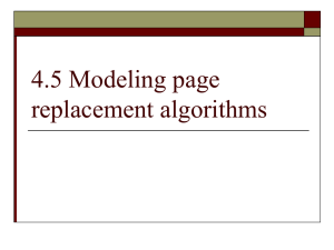 4.5 Modeling page replacement algorithms