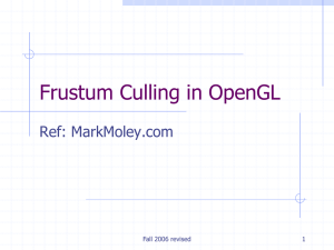 Frustum Culling in OpenGL