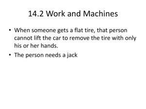 14.2 Work and Machines