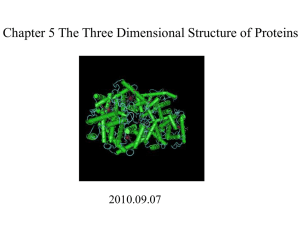 蛋白质分子中某一段肽链的局部空间结构